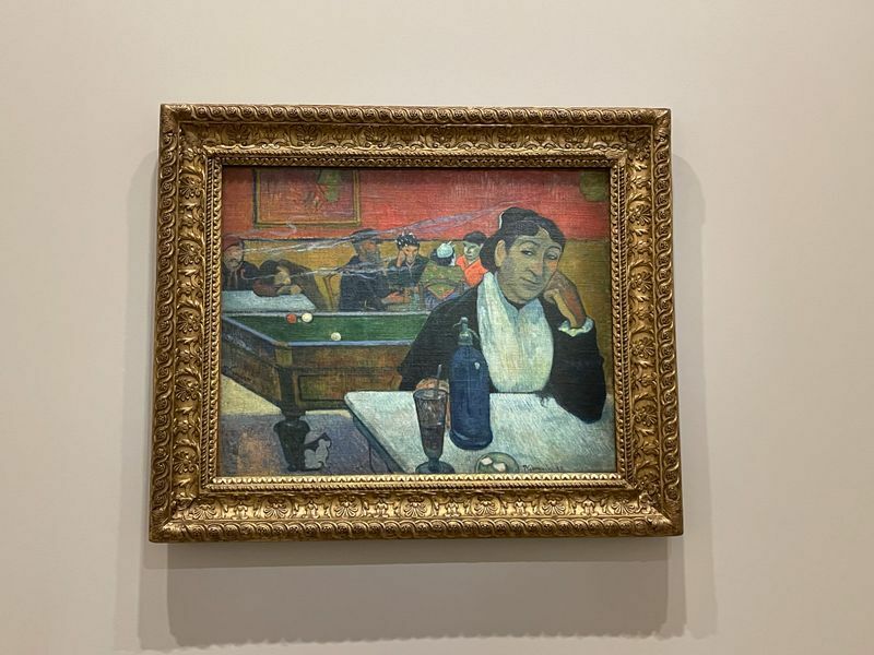 イワンが1908年に購入したゴーギャン作品。Paul Gauguin, Café à Arles, 1888 モスクワ・プーシキン美術館蔵