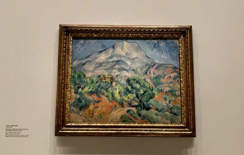 1909年、イワン購入のセザンヌ。Paul Cézanne, Paysage, Montagne Sainte-Victoire, 1896-1898, サンクトペテルブルグ・エルミタージュ美術館蔵