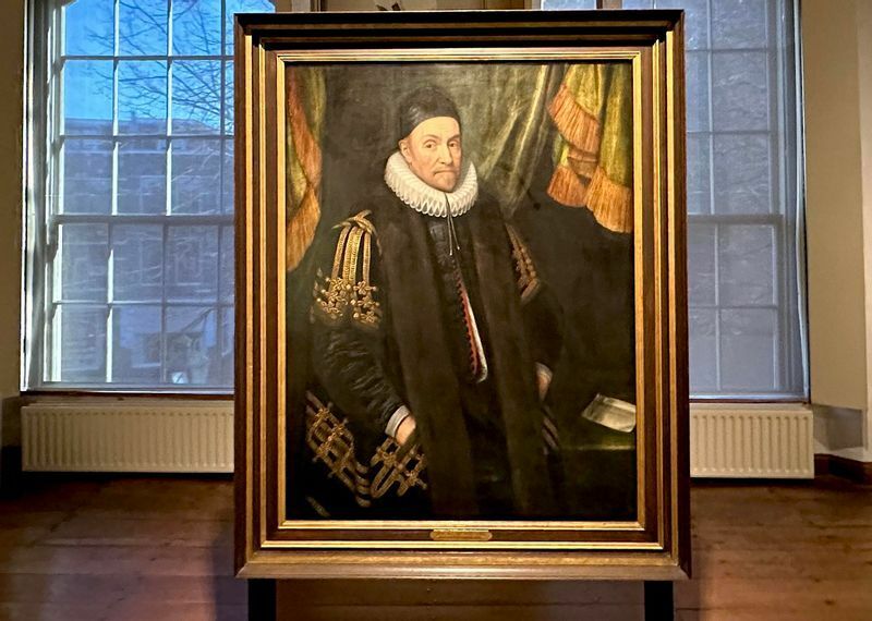 館内で常設展示されているウィレム・ファン・オラニエ公の肖像画