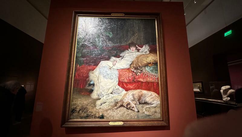 ジョルジュ・クレランによるサラ・ベルナールの肖像画。1876年制作
