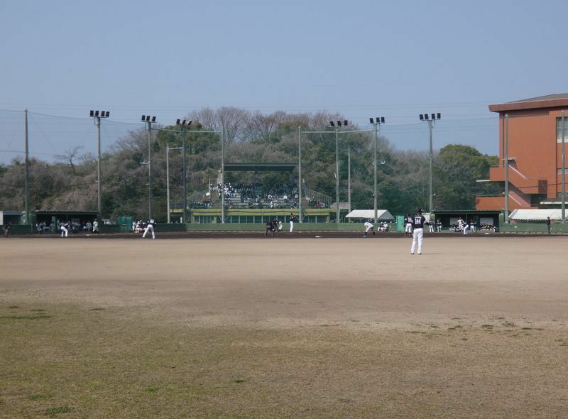 試合が行われた九州共立大学野球場