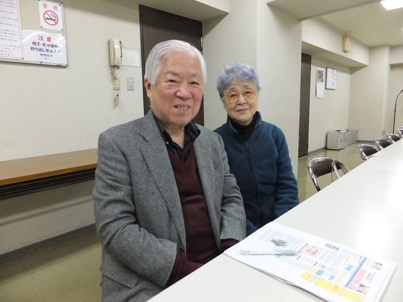 2014年2月、川崎市内の横田さんご夫妻の自宅マンションで（高橋浩祐撮影）