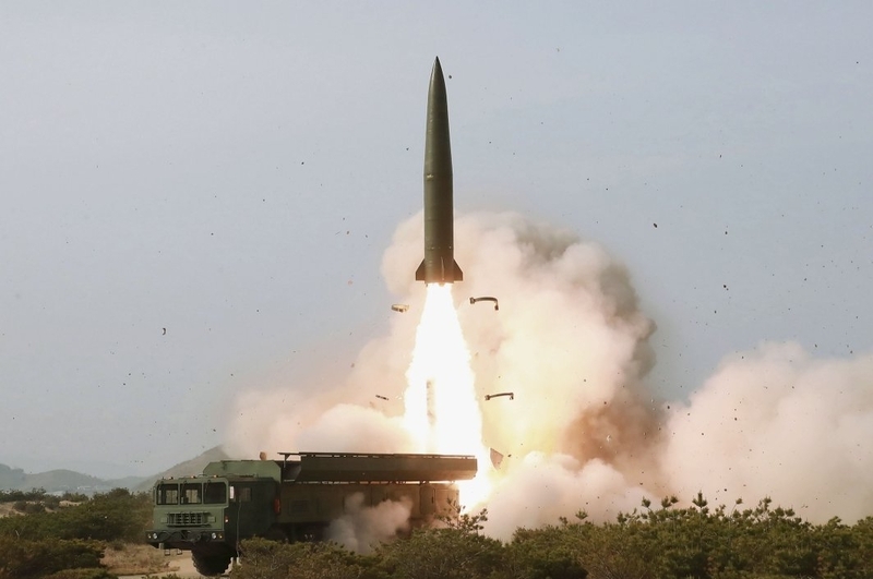 「KN-23」のコード名で知られる北朝鮮の新型短距離弾道ミサイル（KCNA）
