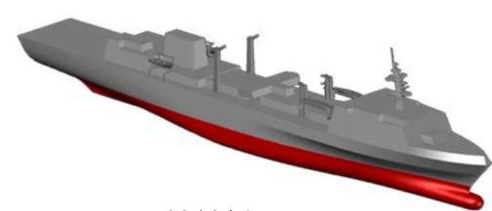 新型補給艦のイメージ図（防衛省資料）