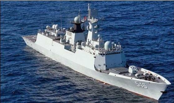 既に就役中の中国海軍の054A型（江凱II型）フリゲート（米議会調査局報告書より）