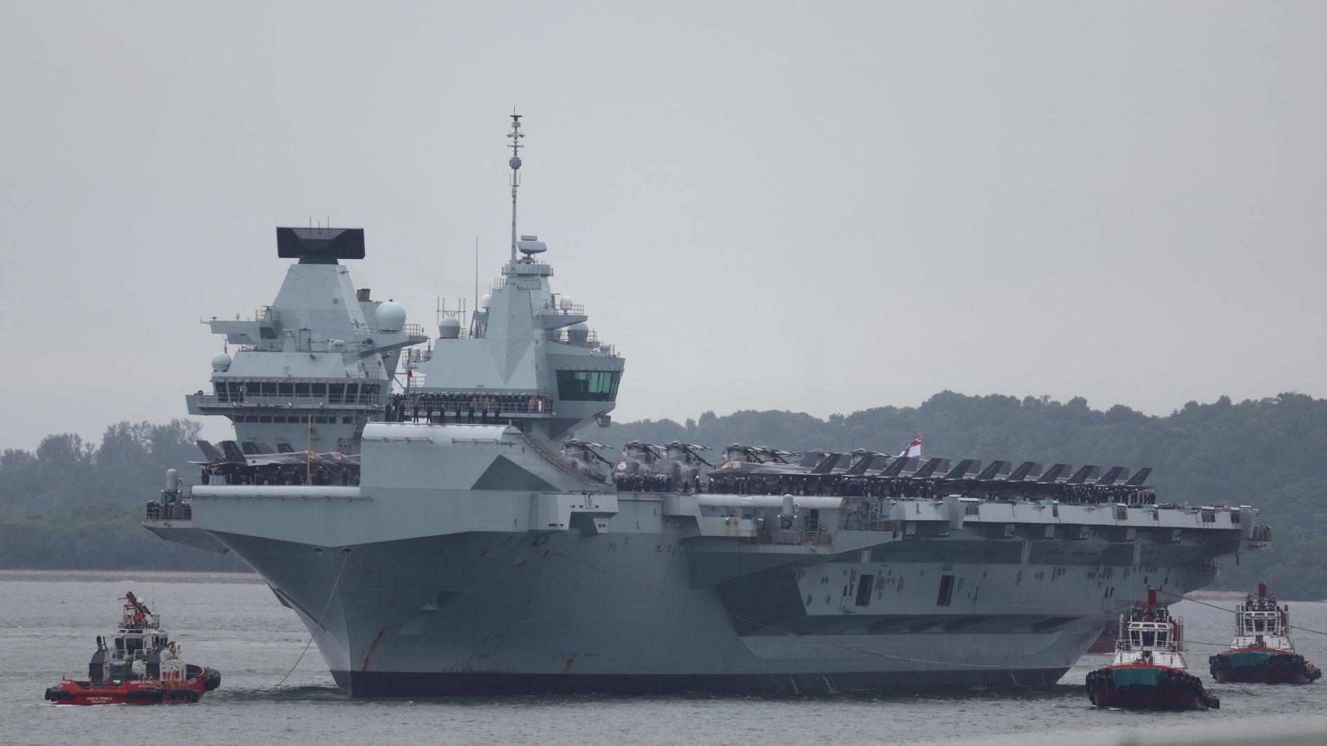 イギリス海軍　Prince of Wales R09 プリンスオブウェールズ 英国海軍最新鋭空母 「HMSプリンス・オブ・ウェールズ」 | 駐日