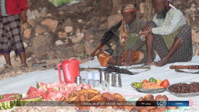 写真6：「イスラーム国」のイフタール（2020年5月14日付「イスラーム国　ソマリア」）