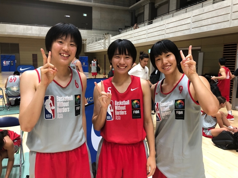 平下、林、荻田という日本から参加した女子トリオは全員がオールスターに選ばれるくらい質の高いプレーを見せた　(C)Takashi Aoki
