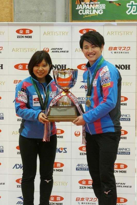 2021年の日本選手権は吉田夕梨花とのペアで優勝。来季は連覇（2022年3月に予定されていた大会は新型コロナウイルスの影響で中止）を狙う。　（著者撮影）