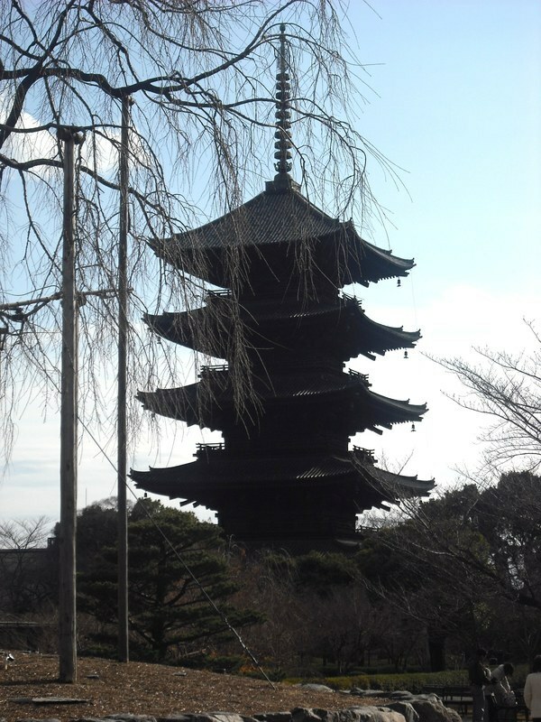 京都、東寺の五重塔
