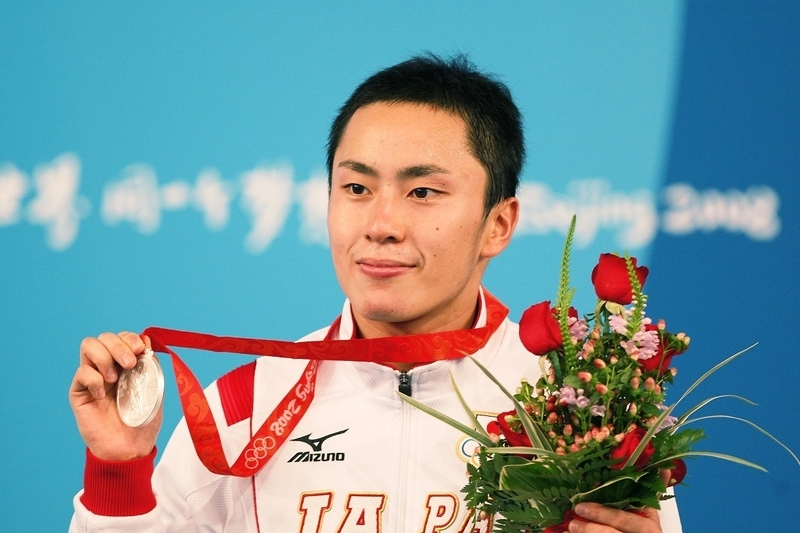 2008年北京五輪 フェンシング男子フルーレ個人 表彰式（写真：青木紘二/アフロスポーツ）