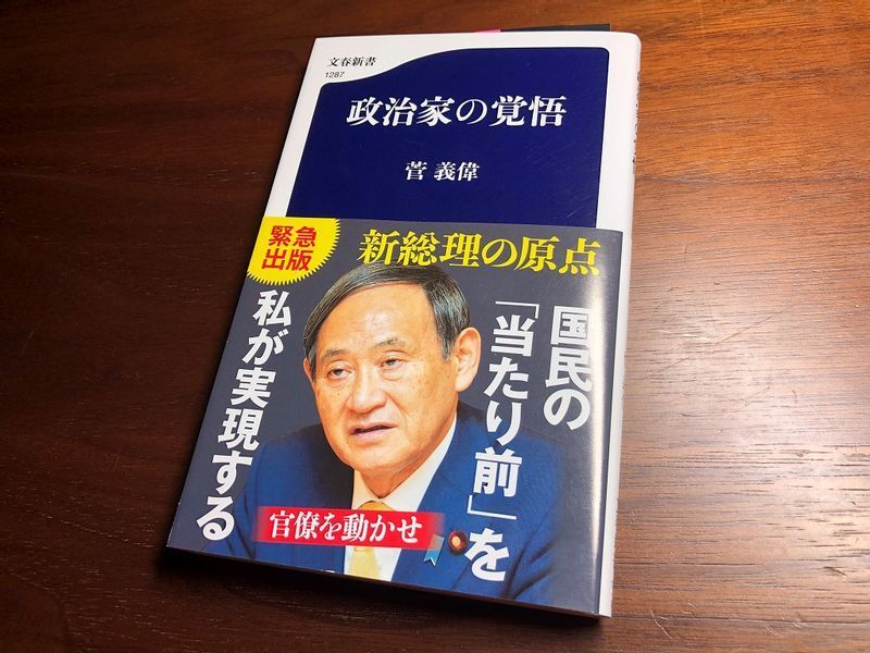 （文春新書として出された菅総理の著書）