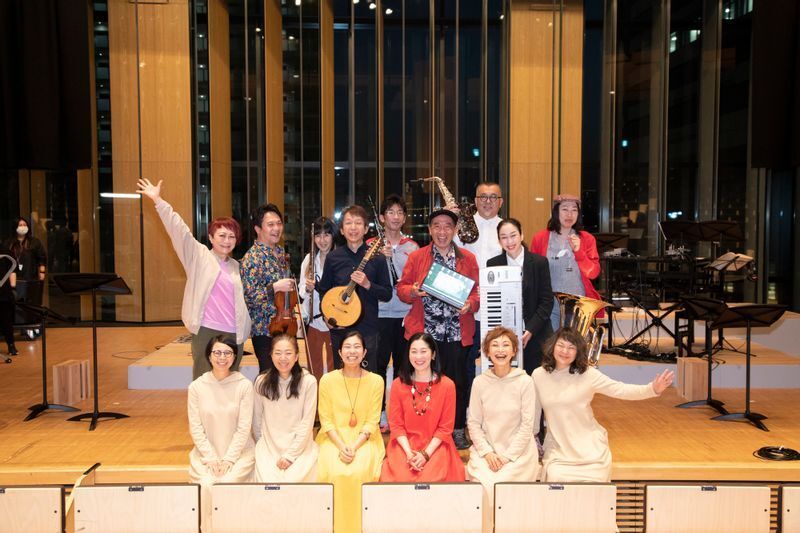 〈マタイ受難曲2021〉公演終了後のオフショット(撮影/写真提供:永島麻実)