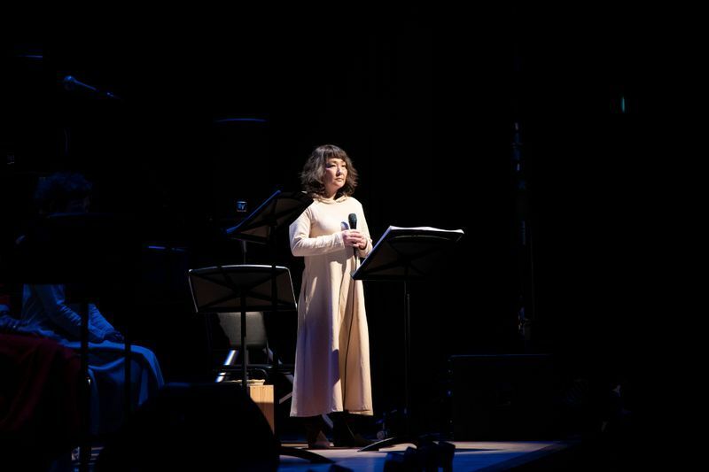 〈マタイ受難曲2021〉で“歌い手”としてステージに立つNoriko Suzuki（撮影／写真提供：永島麻実）