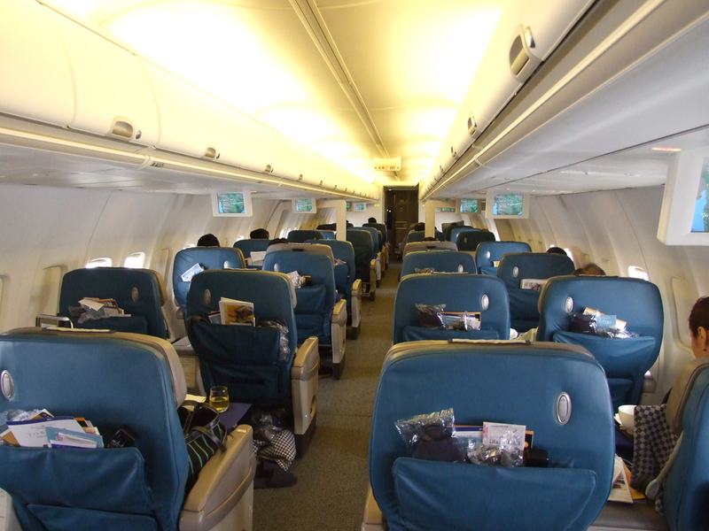 ANAの成田～ムンバイ線は就航当時は全席ビジネスクラス（36席）のボーイング737型機で運航していた。今は需要も増え、ボーイング787型機で運航している（2007年9月、筆者撮影）