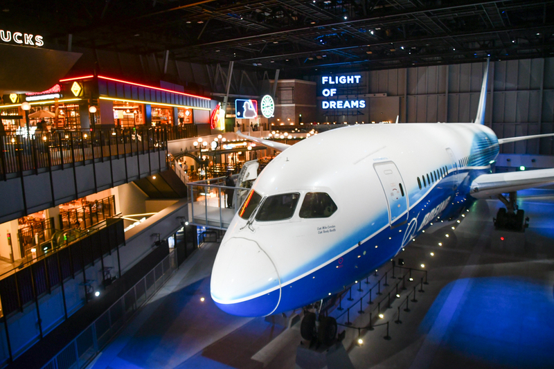 2018年9月にオープンした新感覚飛行機テーマパーク「FLIGHT OF DREAMS」(2019年9月、筆者撮影)