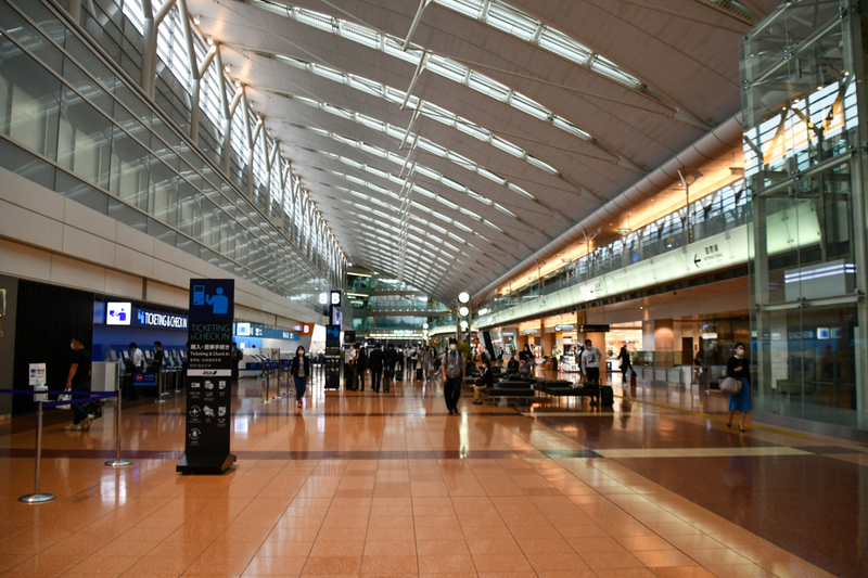 6月4日朝の羽田空港第2ターミナル（筆者撮影）