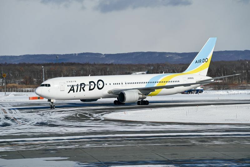 AIRDOのボーイング767-300型機（今年1月、新千歳空港にて撮影、以下全て筆者撮影）