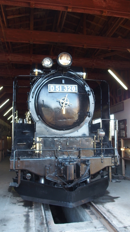 追分駅の裏手、安平町鉄道資料館に大切に保存されていたD51320