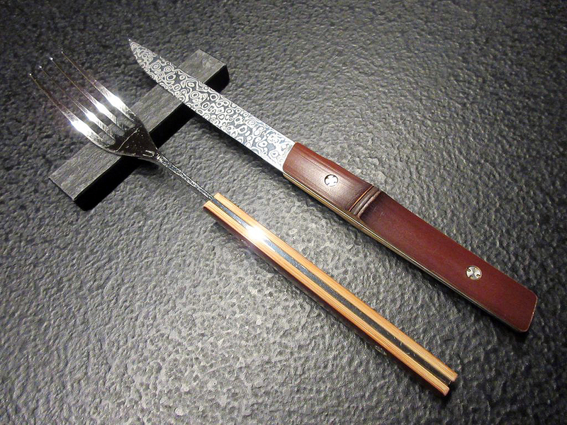 龍泉刃物のナイフ／著者撮影