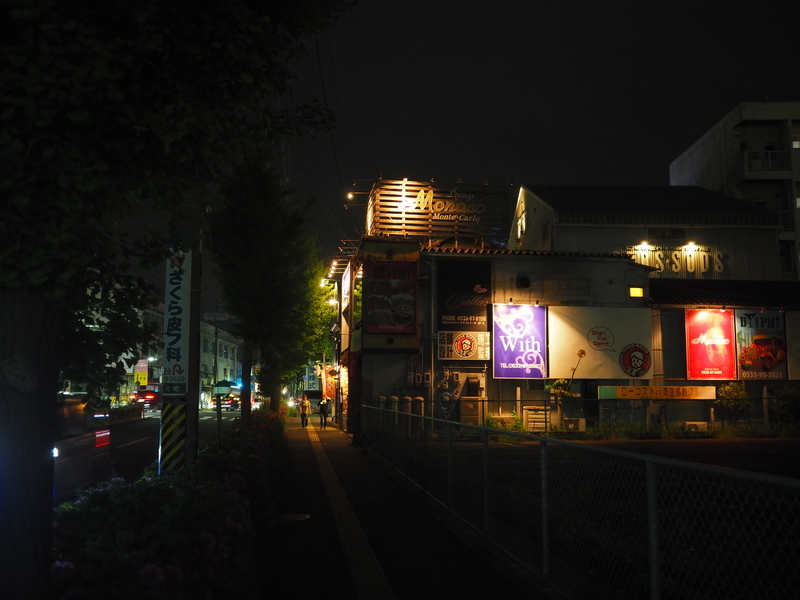 筆者が利用しているスナックがあるビル周辺。魅力的な飲食店の選択肢は都会ほど多くない(撮影:筆者)