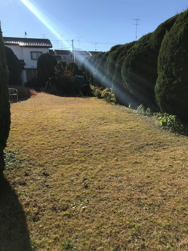 関東郊外の実家で一人暮らしをしている高嶋さん。「庭では写真の通り、50ヤード程のアプローチ練習が可能です。でも、使っているのは父だけ。私は結婚したら都心に近いマンションを借り直したいです」（本人提供）