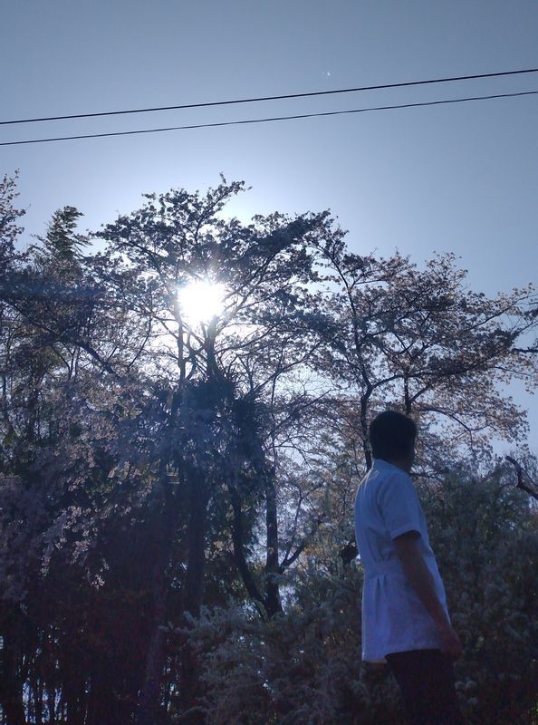 写真にも興味があるという木内さんによるセルフポートレート。背景も構図もお洒落ですね!