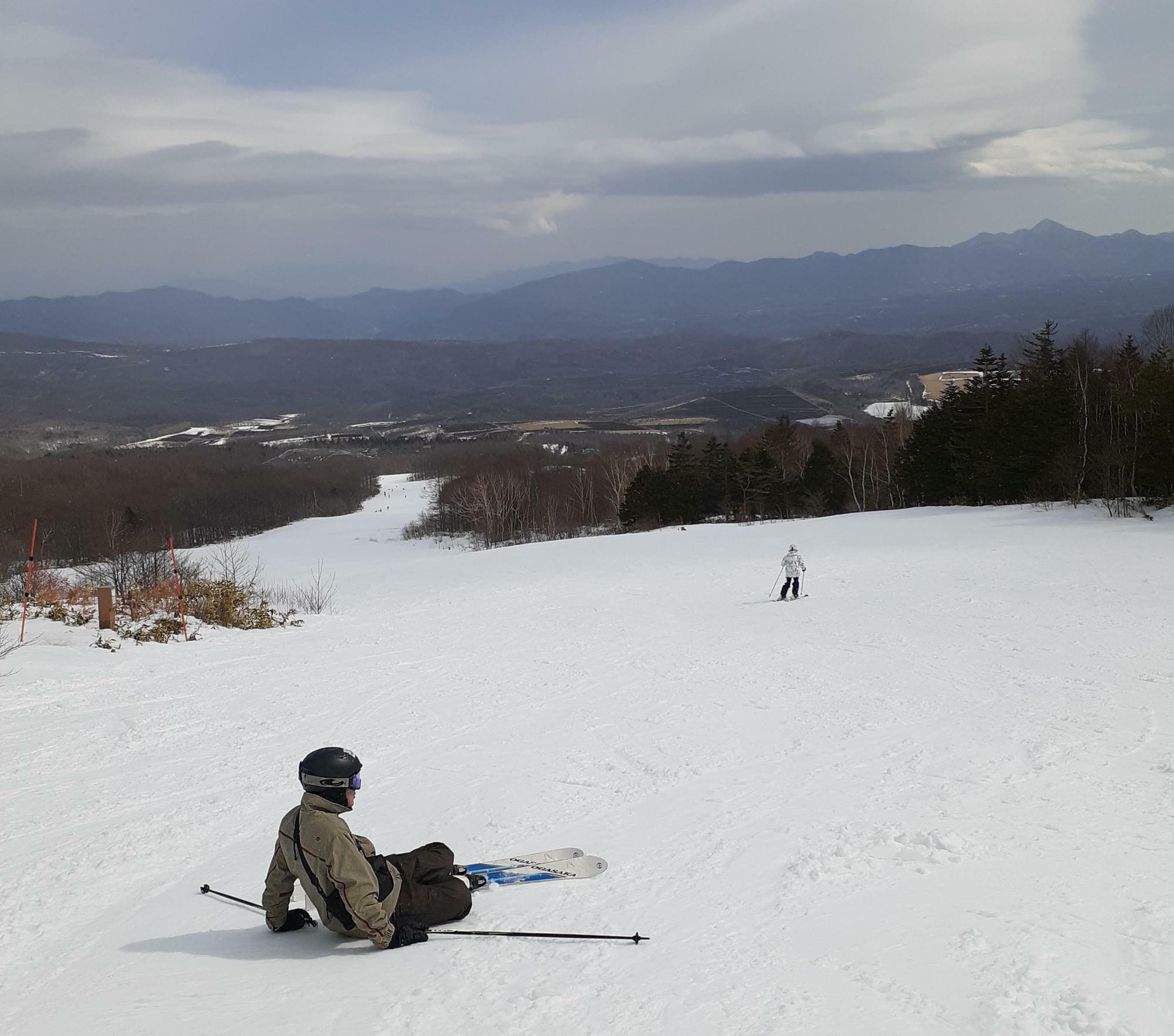 ストレスが溜まりやすい職種なので気分転換も大切にしている河合さん。群馬県のスキー場での様子です。（本人提供）