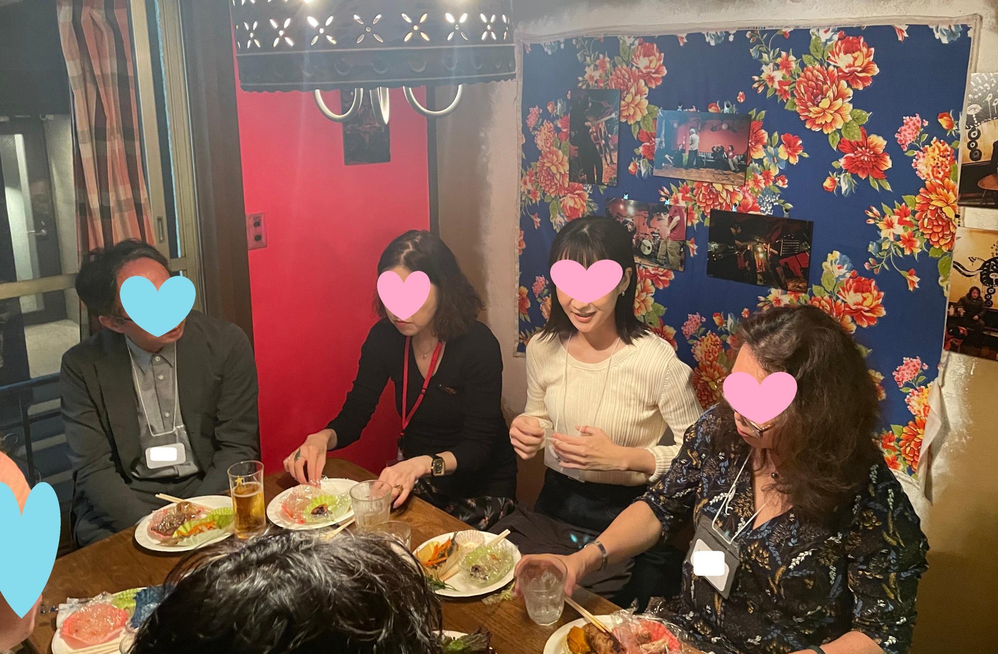 スナック大宮は全国各地の良き飲食店で開催しています。今月は東京・代々木のアイリッシュ・パブで開催予定（ありがたいことに満席）、来月は愛知・蒲郡にある地魚が美味しい居酒屋で開催予定です。（参加者提供）