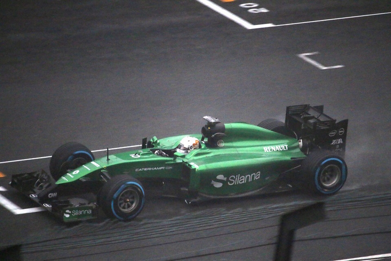 ケータハムで日本GPを走った小林可夢偉。まだまだF1で走って欲しいのだが。。