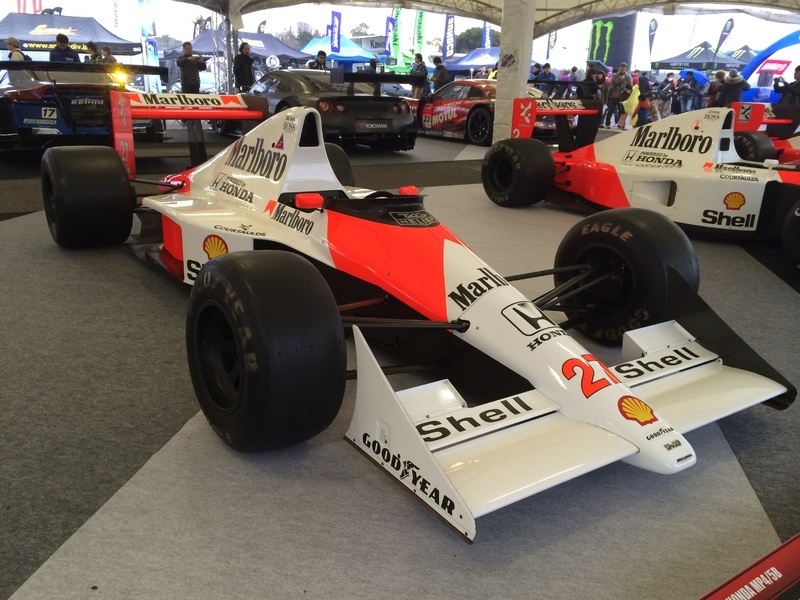 F1ブームの象徴ともいえるマルボロカラーのマクラーレン・ホンダ