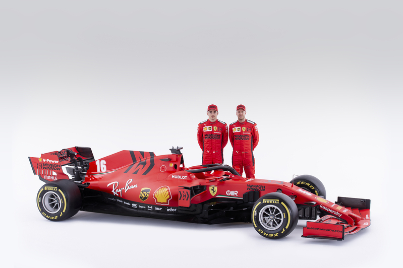 ダブルエースの２トップ体制、ルクレールとベッテル【写真：Ferrari】