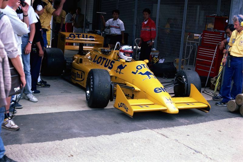 当時最強のホンダエンジンを搭載したトップチーム「ロータス」でデビューした中嶋悟／1987年