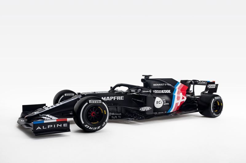 アルピーヌF1の暫定カラー【写真：Alpine F1 Team】