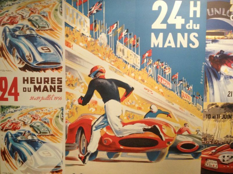1956年のル・マン24時間レースのポスター【写真：DRAFTING】