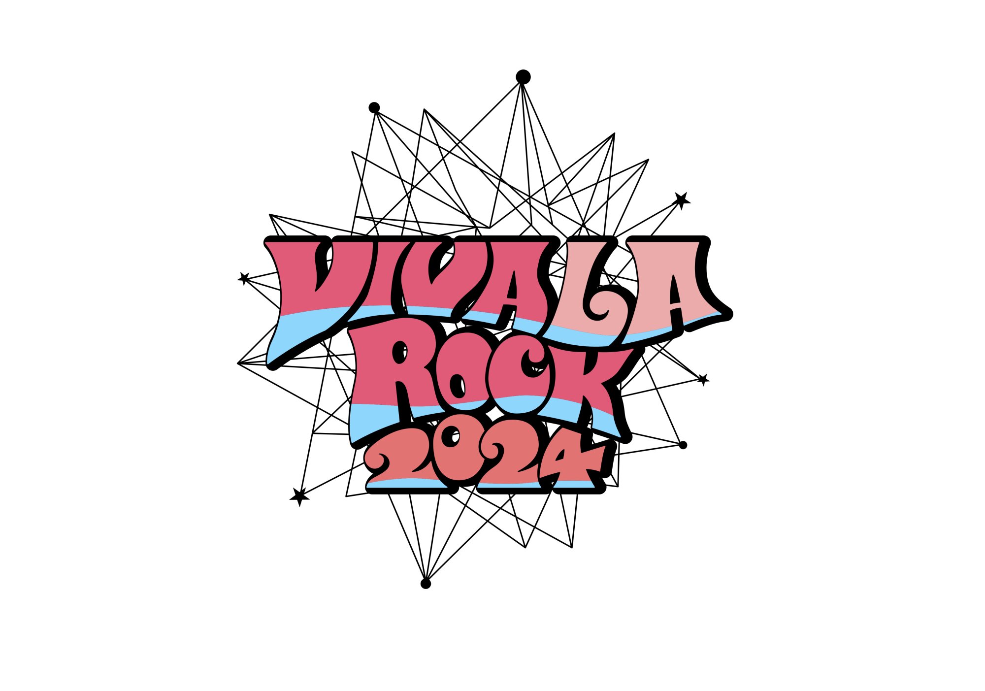 (『VIVA LA ROCK 2024』ロゴ。(C)VIVA LA ROCK 2023 All Rights Reserved）