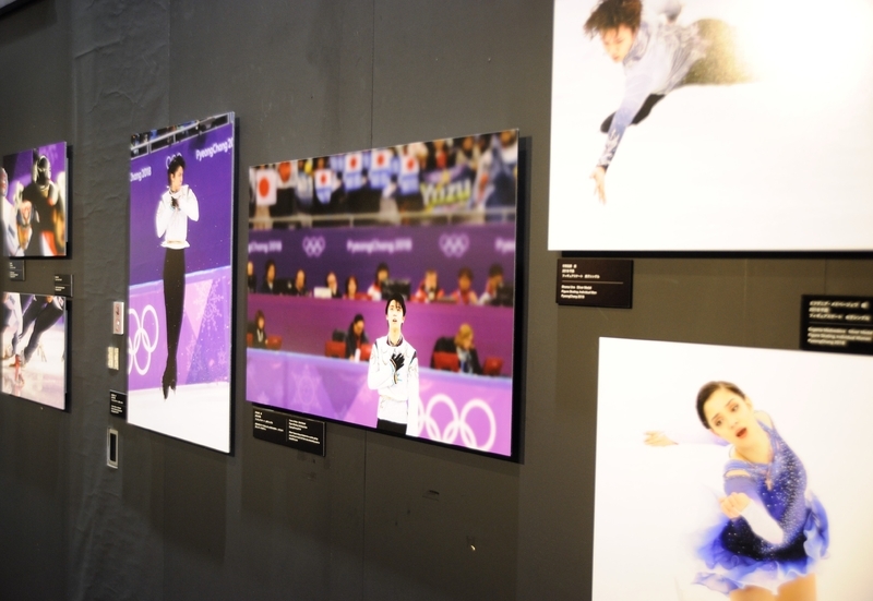 平昌オリンピックでフィギュアスケートの選手を撮影した作品