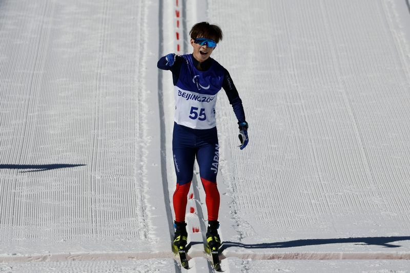 2022年北京パラリンピック ノルディックスキー距離男子20キロクラシカル（立位）で金メダルを獲得した川除選手