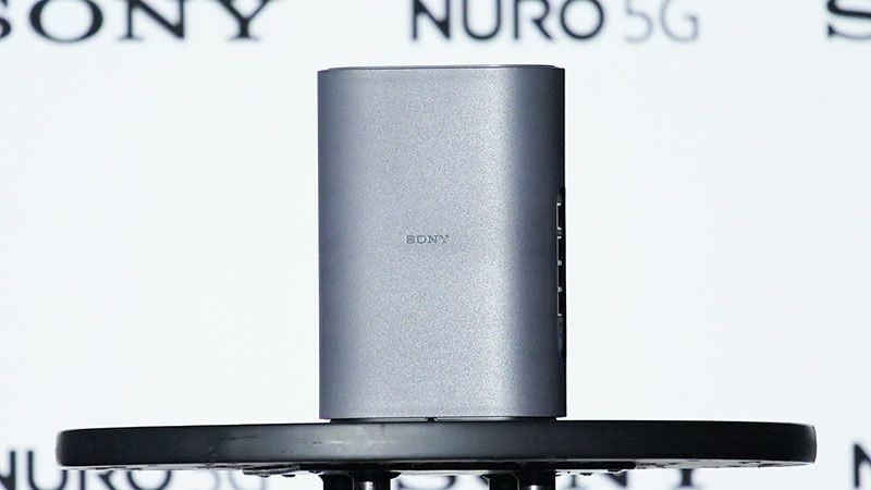 NURO Wireless 5G用のホームルーター（発表会オフィシャル写真より）