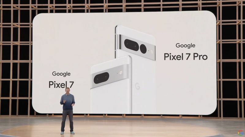 今秋発表予定の「Pixel 7」（Google I/O基調講演より）