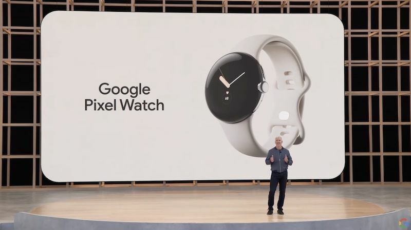 Pixel 7にあわせて登場予定のスマートウォッチ「Pixel Watch」（Google I/O基調講演より）