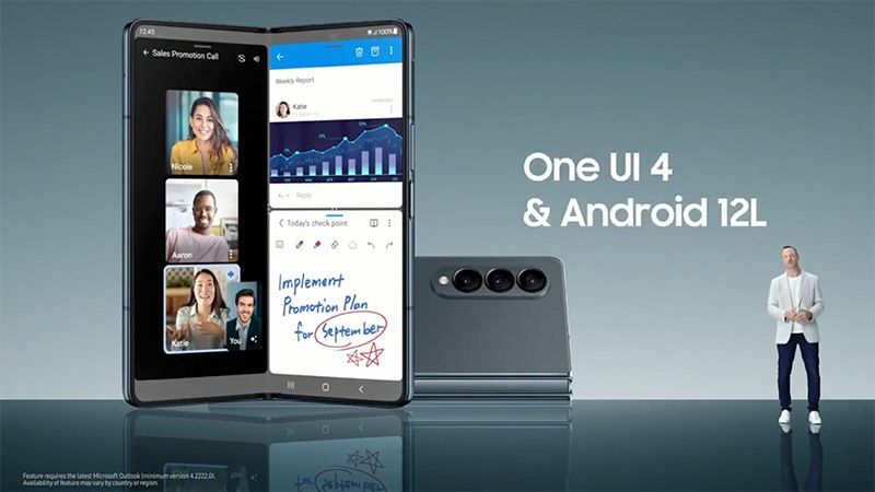 Android 12Lを初めて搭載するデバイスに（発表会の動画より）