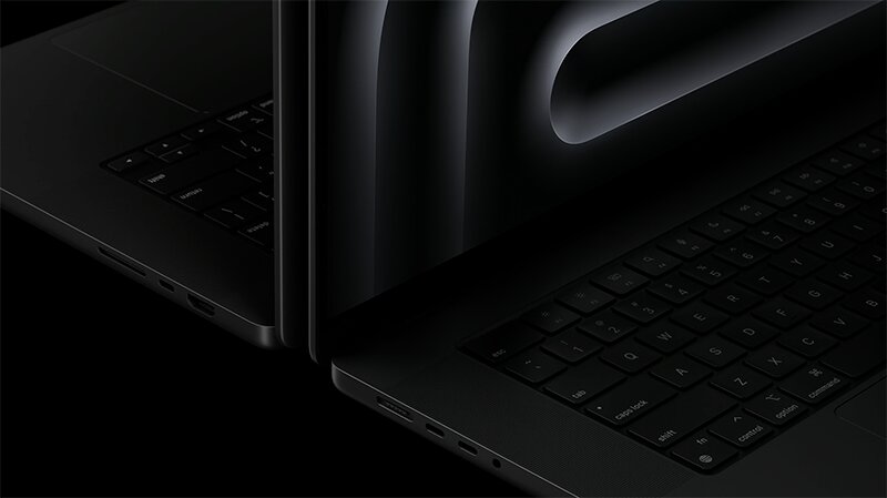 上位モデルのMacBook Proで選べる新色「スペースブラック」（アップルの発表動画より）