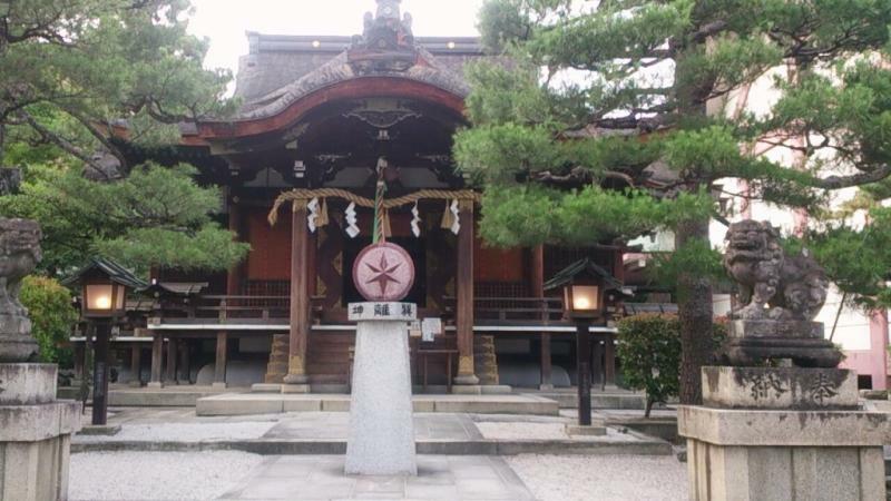 大将軍八神社の本殿。宝物館には陰陽道を統括した土御門家の資料も展示されている