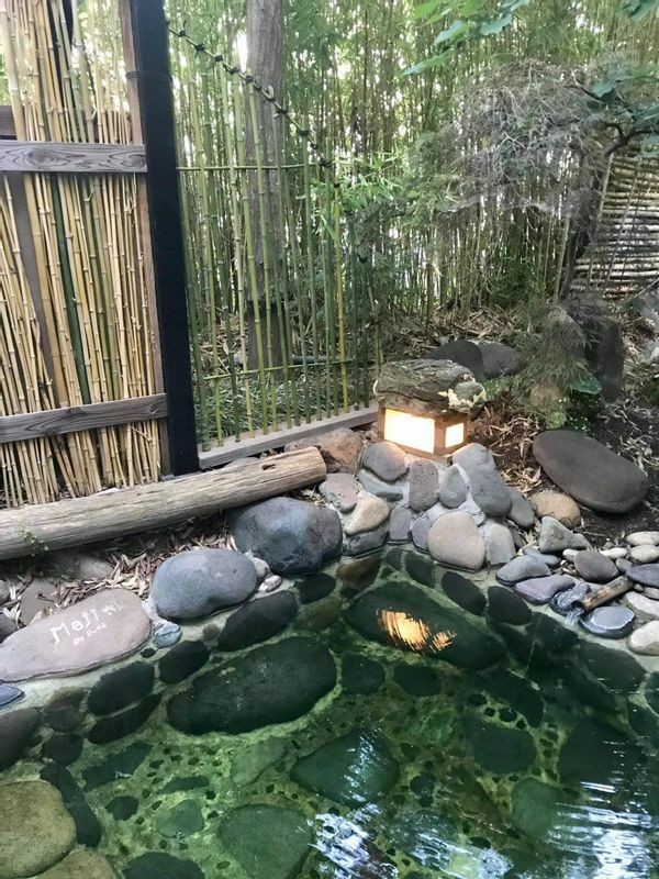 タイラーさんが日本の温泉への想いを込めて作った「百年風呂」（写真提供・亀清旅館）