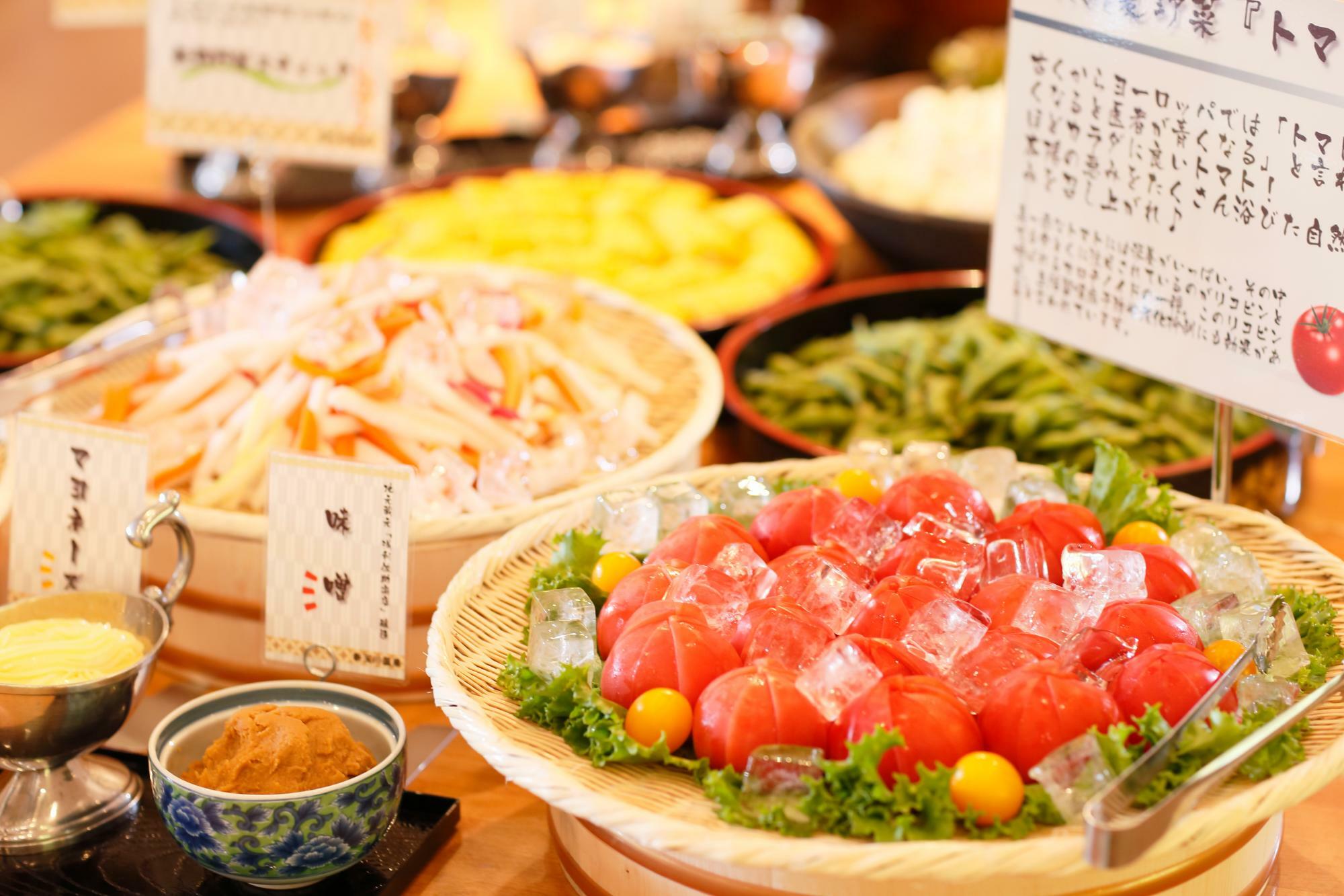 素材が新鮮！バランスのよい食事がとりやすい（写真提供・新玉川温泉）