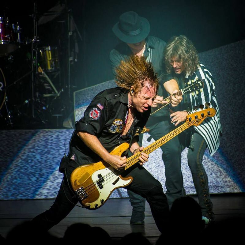 Jeff Pilson live with Foreigner / courtesy of Jeff Pilson