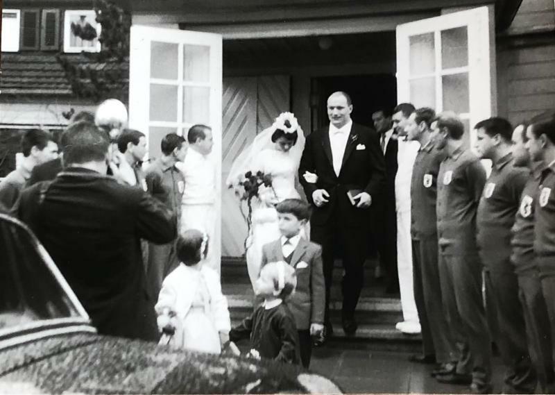 ローラン・ボックの結婚式。西独ナショナル・チームが参列 / courtesy of Roland Bock