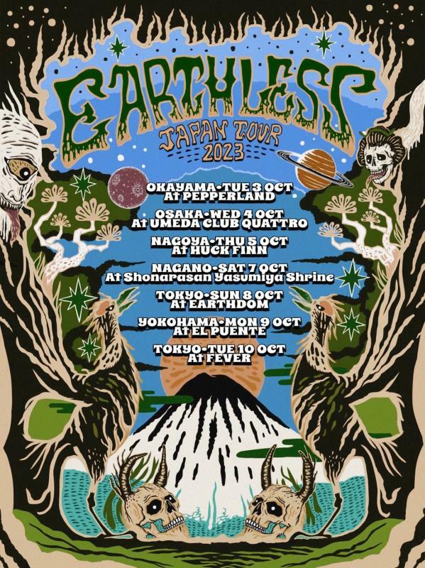 EARTHLESS JAPAN TOUR poster / courtesy of El Puente