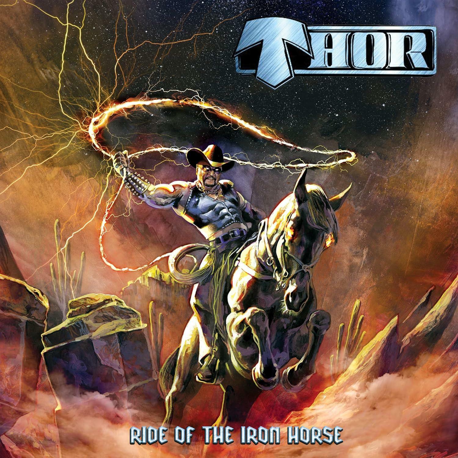 Thor『Ride Of The Iron Horse』ジャケット（Cleopatra Records / 現在発売中）